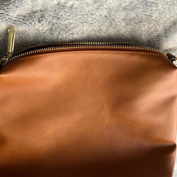 NWOT⭐️STEVE MADDEN💫Brown Large Cosmetic/Tote Bag - Picture 5 of 7